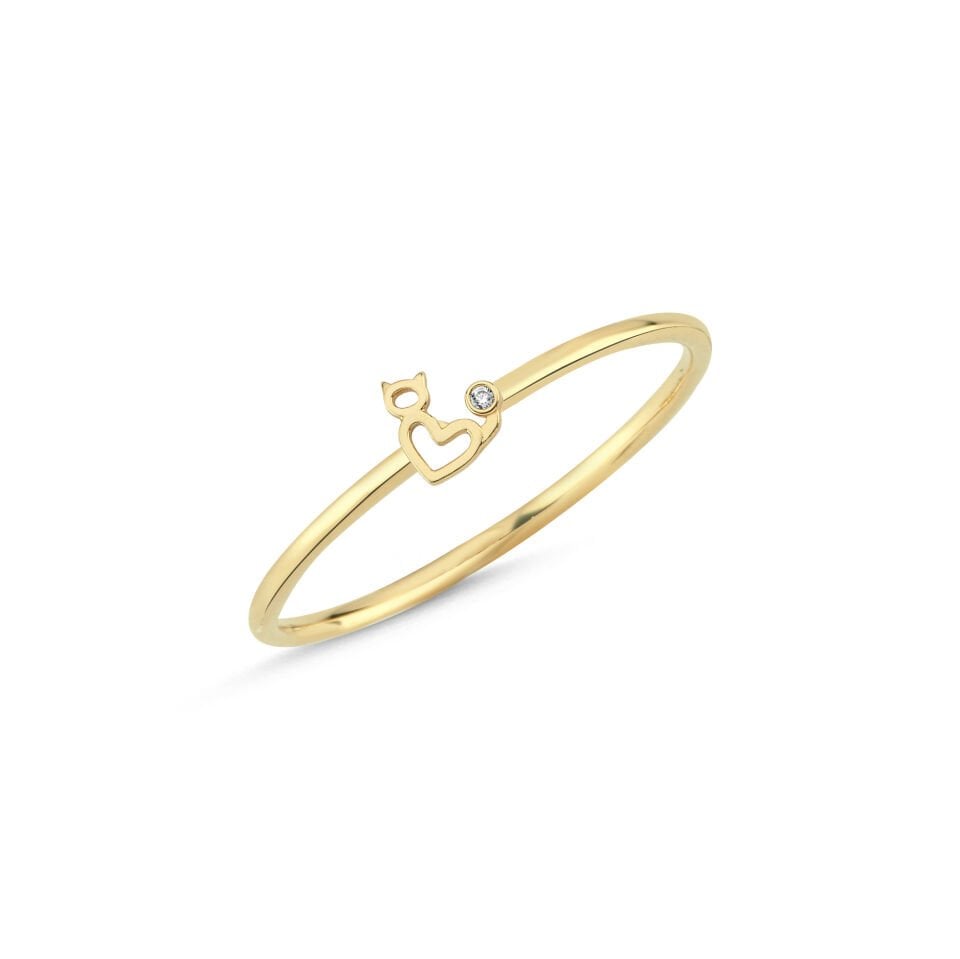 Félin Doux Altın Yüzük