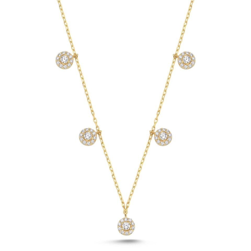 Halo Station Altın Kolye