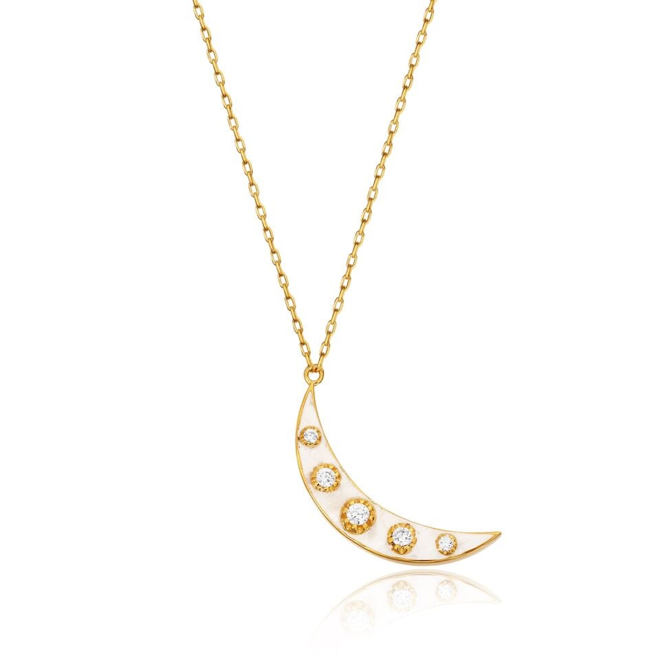 Moonlight Pearl Altın Kolye