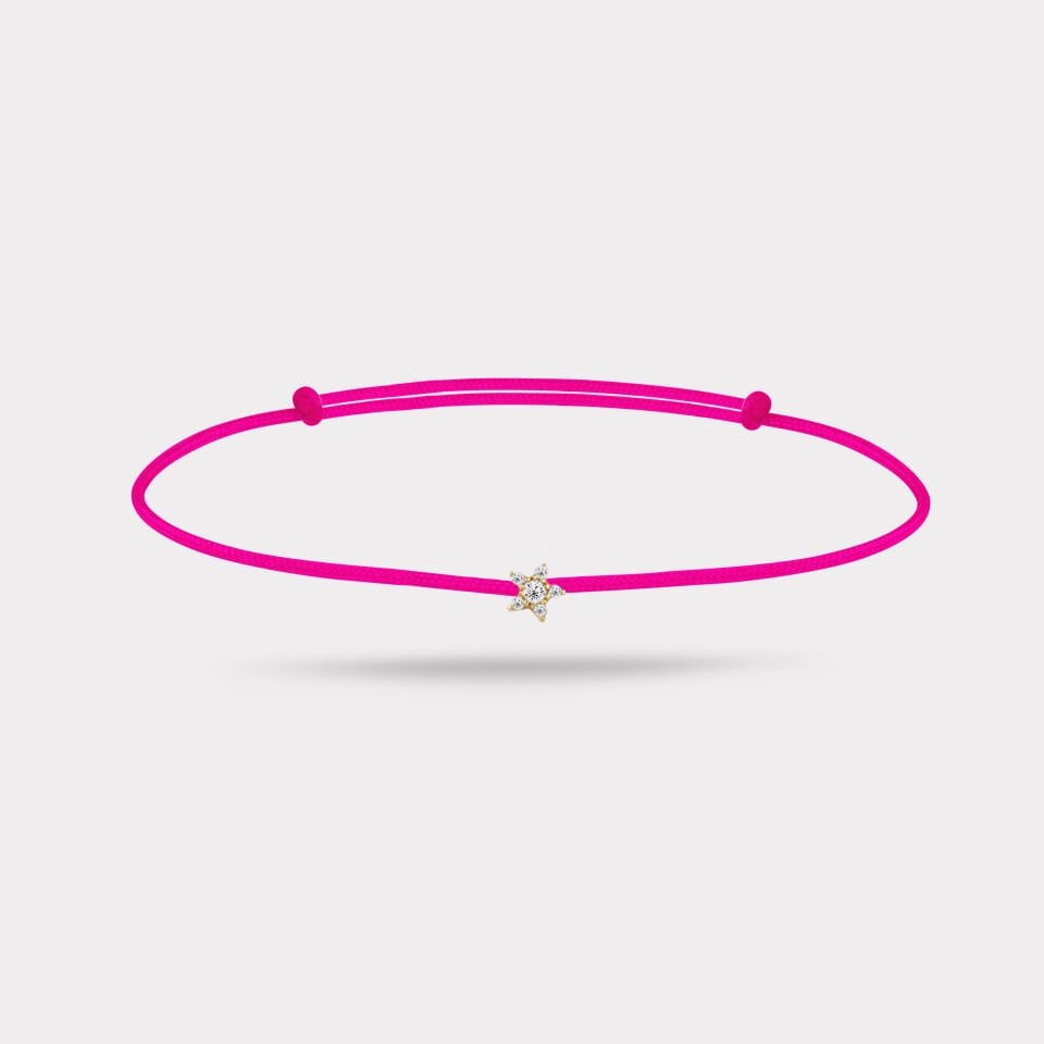 Star Icon Altın İp Bileklik