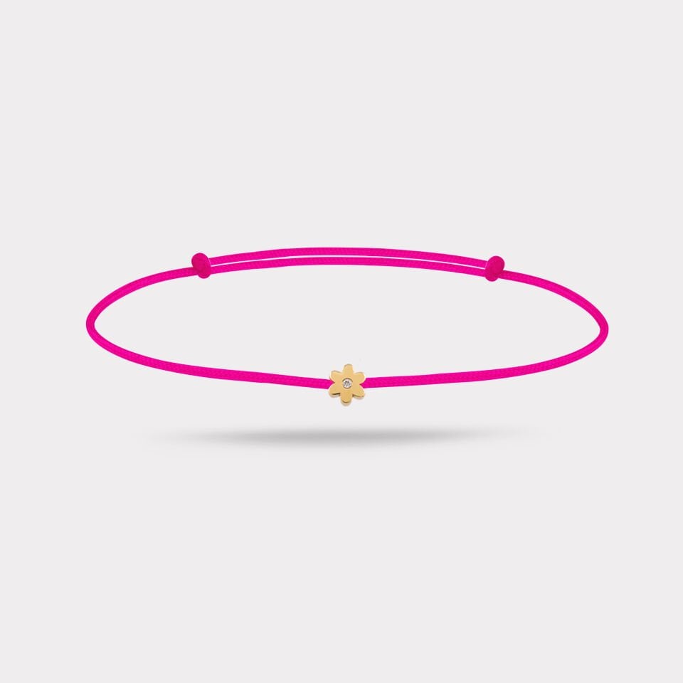 Petal Dot Altın İp Bileklik