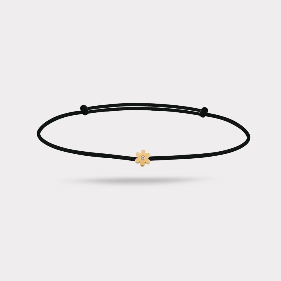 Petal Dot Altın İp Bileklik